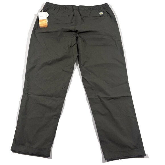 Vuori Ripstop Vintage Pants Mens Elastic Waist V461 Balsam Cotton Gray Sz XL NWT - Picture 7 of 8